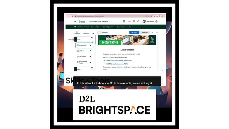 Instructional Video Example – Brightspace